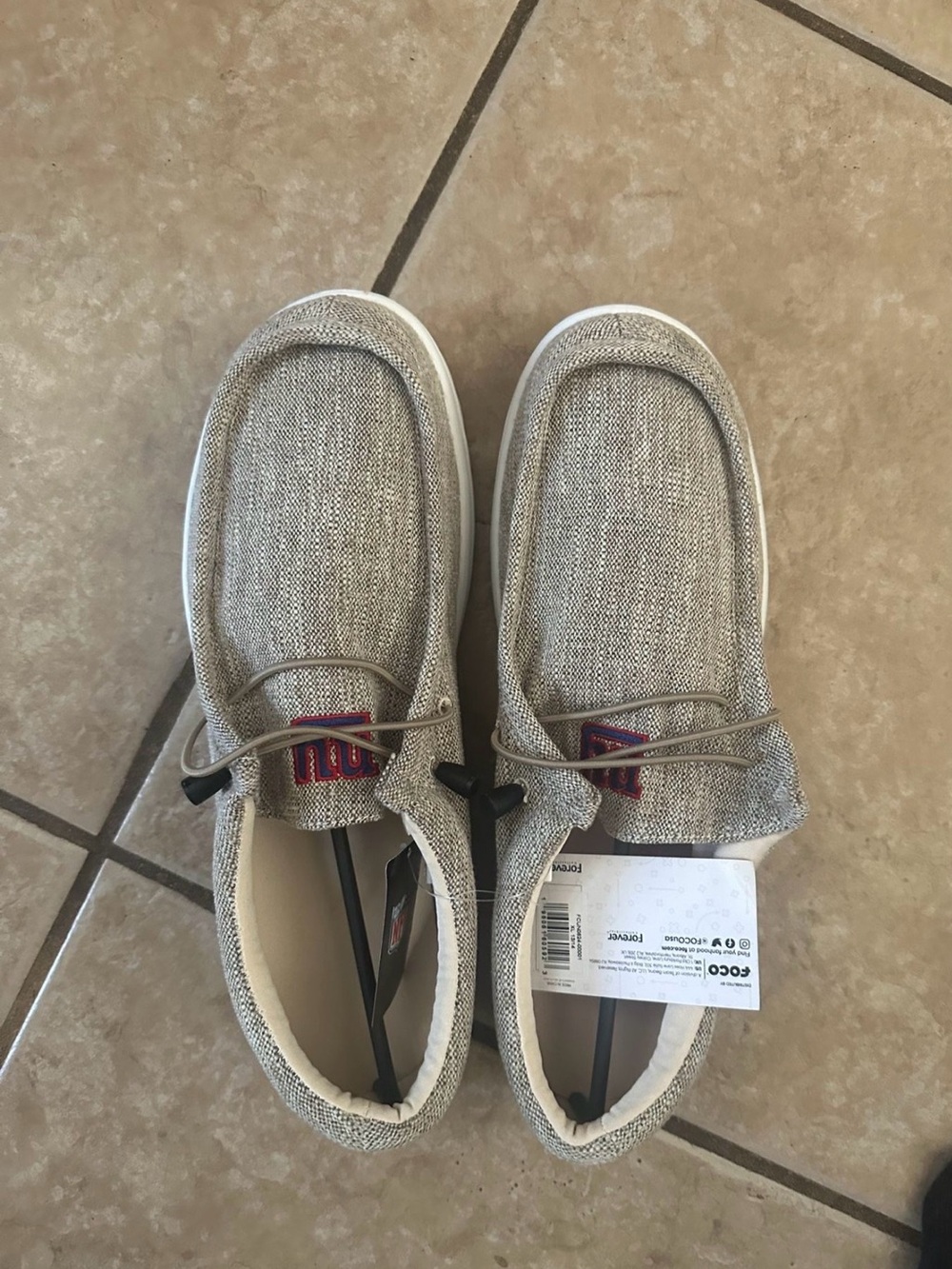 NWT Foco (Forever Collection) New York Giants Slip On Men's Size 11/12